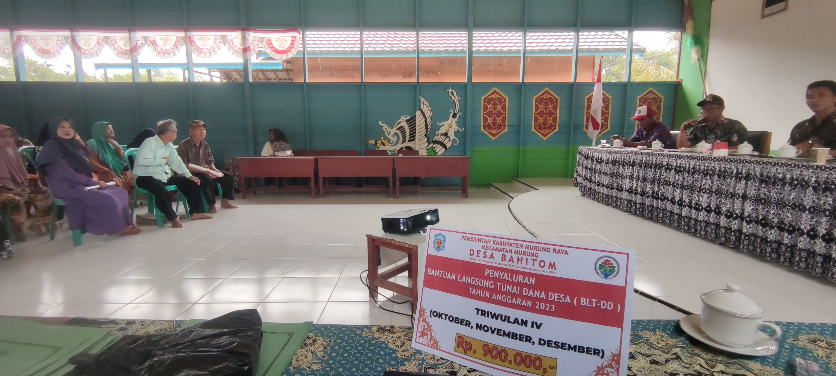 BLT desa bahitom kecamatan murung kabupaten murung raya