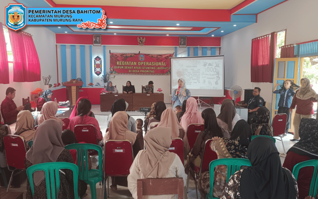 Kegiatan Operasional Dapur Sehat Atasi Stunting Di Desa Bahitom