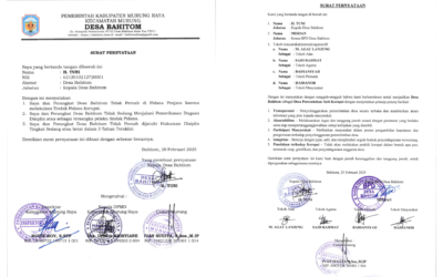Pernyataan Komitmen Bersama Menuju Desa Percontohan Anti Korupsi