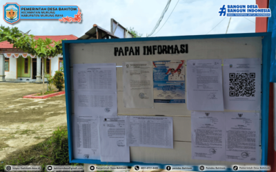 Papan Informasi Desa Bahitom | Transparansi dan Keterbukaan Informasi Publik
