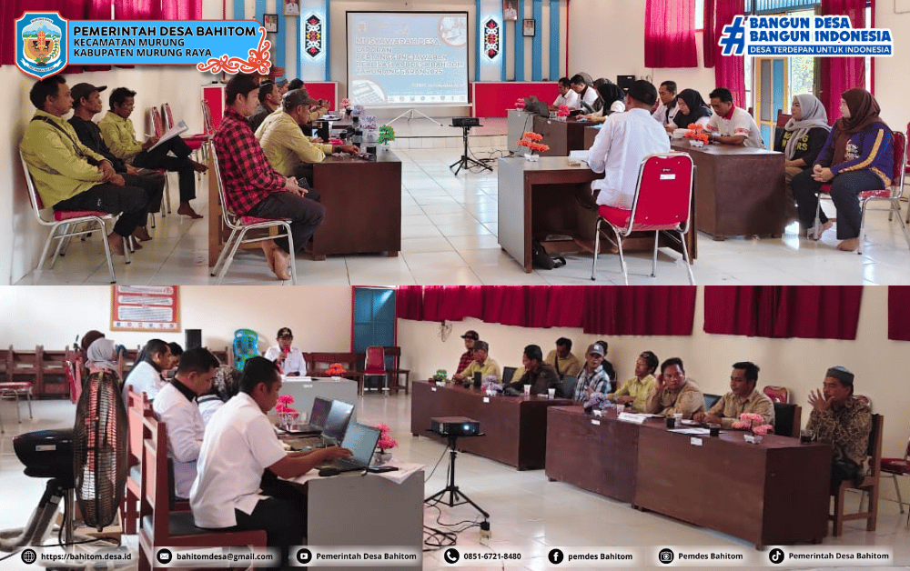 Musyawarah Desa Laporan Pertanggungjawaban Realisasi APBDes Tahun Anggaran 2025 Desa Bahitom