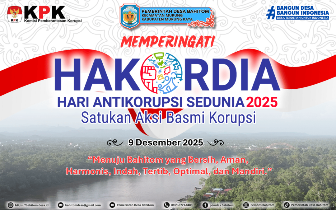 Refleksi Panjang Desa di Hari Antikorupsi : Integritas, Keadilan, dan Tantangan Tata Kelola Pemerintahan Desa